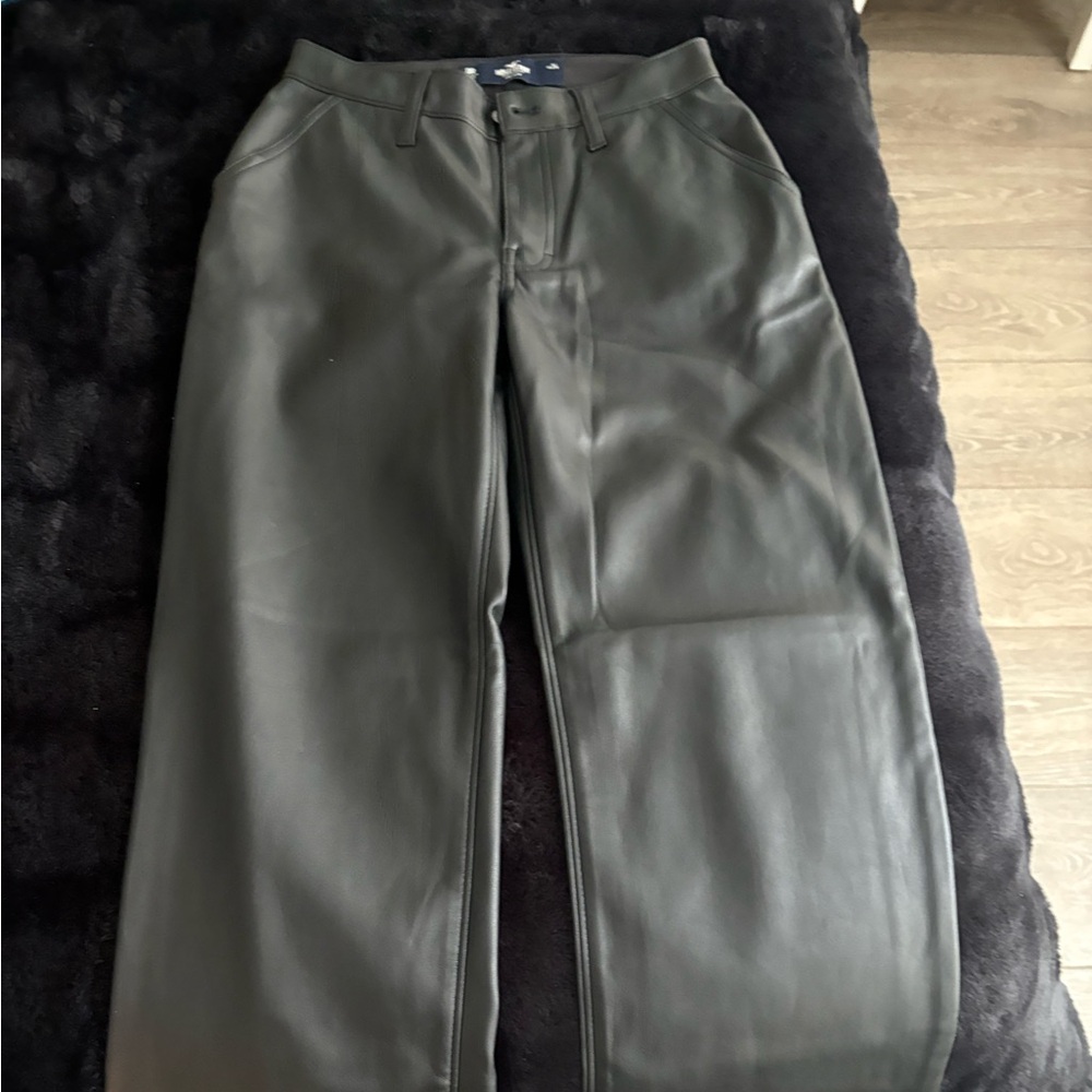 Hollister Women’s Black Leather Pants